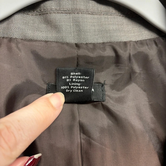 Ann Taylor Blazer Suit Jacket Brown 16 - Picture 5 of 8